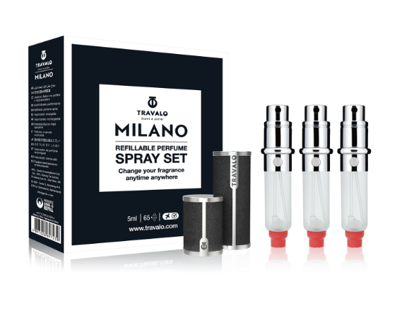 トラヴァーロ TRAVALO アトマイザー ミラノセット ブラック 未使用 トラヴァーロ ミラノセット ブラック(TRAVALO MILANO Set Black