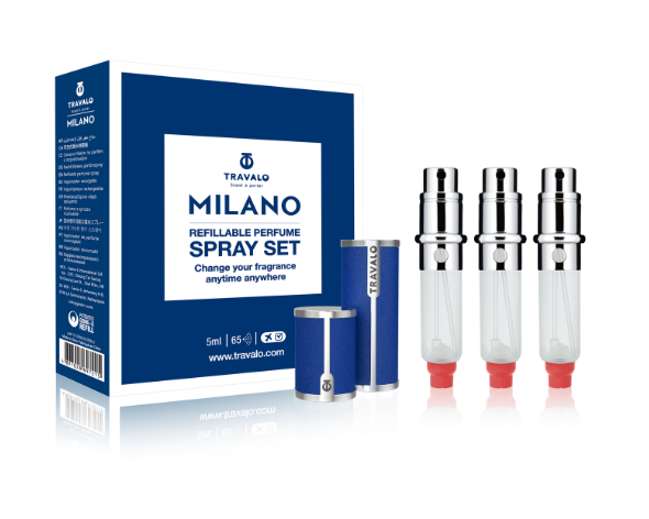 105 TRAVALO アトマイザー MILANO SET blue トラヴァーロ ミラノセット ブルー(TRAVALO MILANO Set Blue