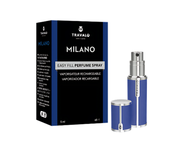 05 Travalo アトマイザー Milano SET blue トラヴァーロ ミラノ ブルー(TRAVALO MILANO Blue